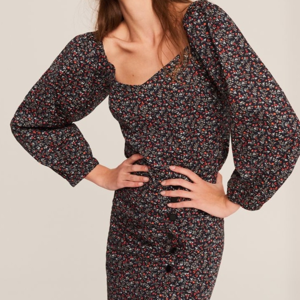 Ba&sh Floral Black Shirt